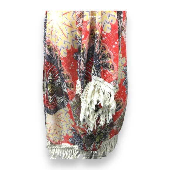 Daniel Rainn Women’s Open Front Fringe Boho Kimono Top, size XS/S - Picture 6 of 15